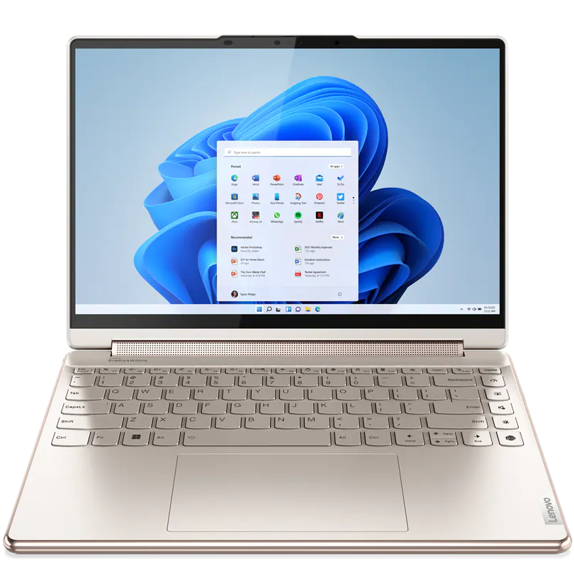 Front view of the Lenovo Yoga 9i