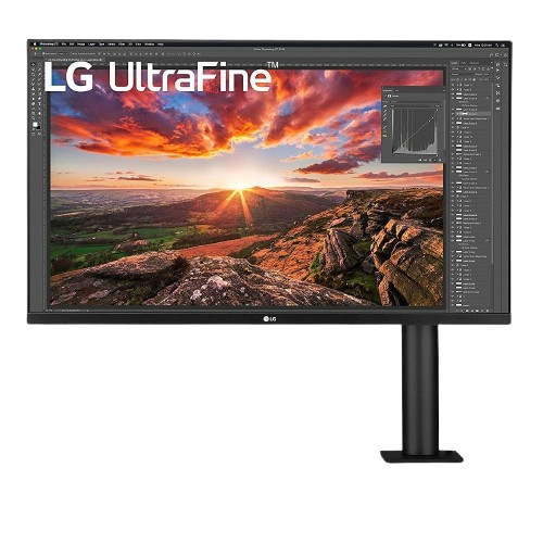 LG Ultrafine monitor on a transparent background