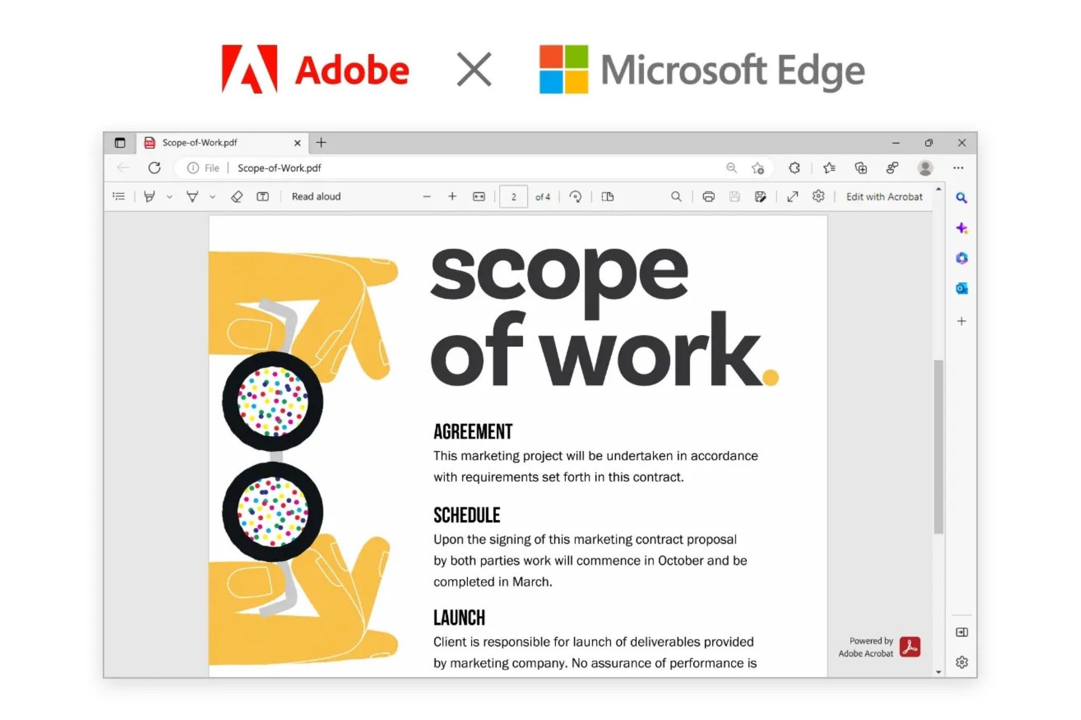 Enable Adobe Acrobat extension for Microsoft Edge