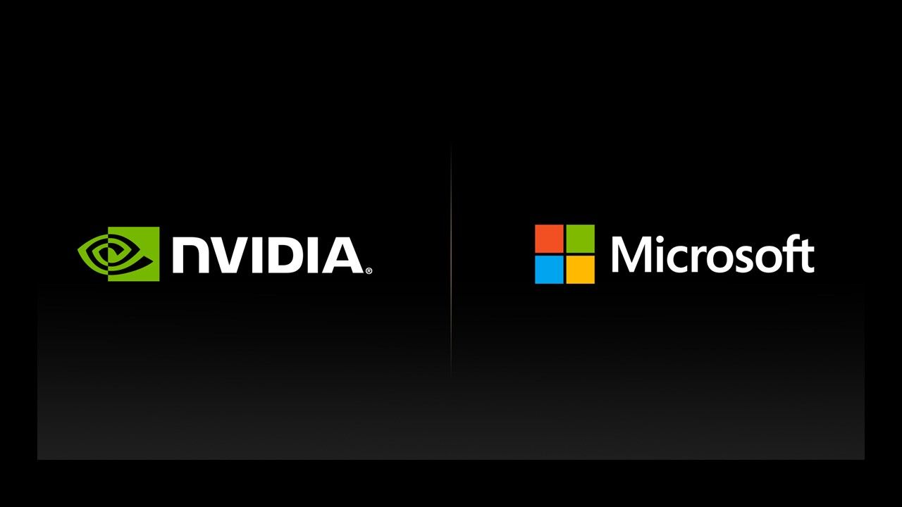 Microsoft and Nvidia logos