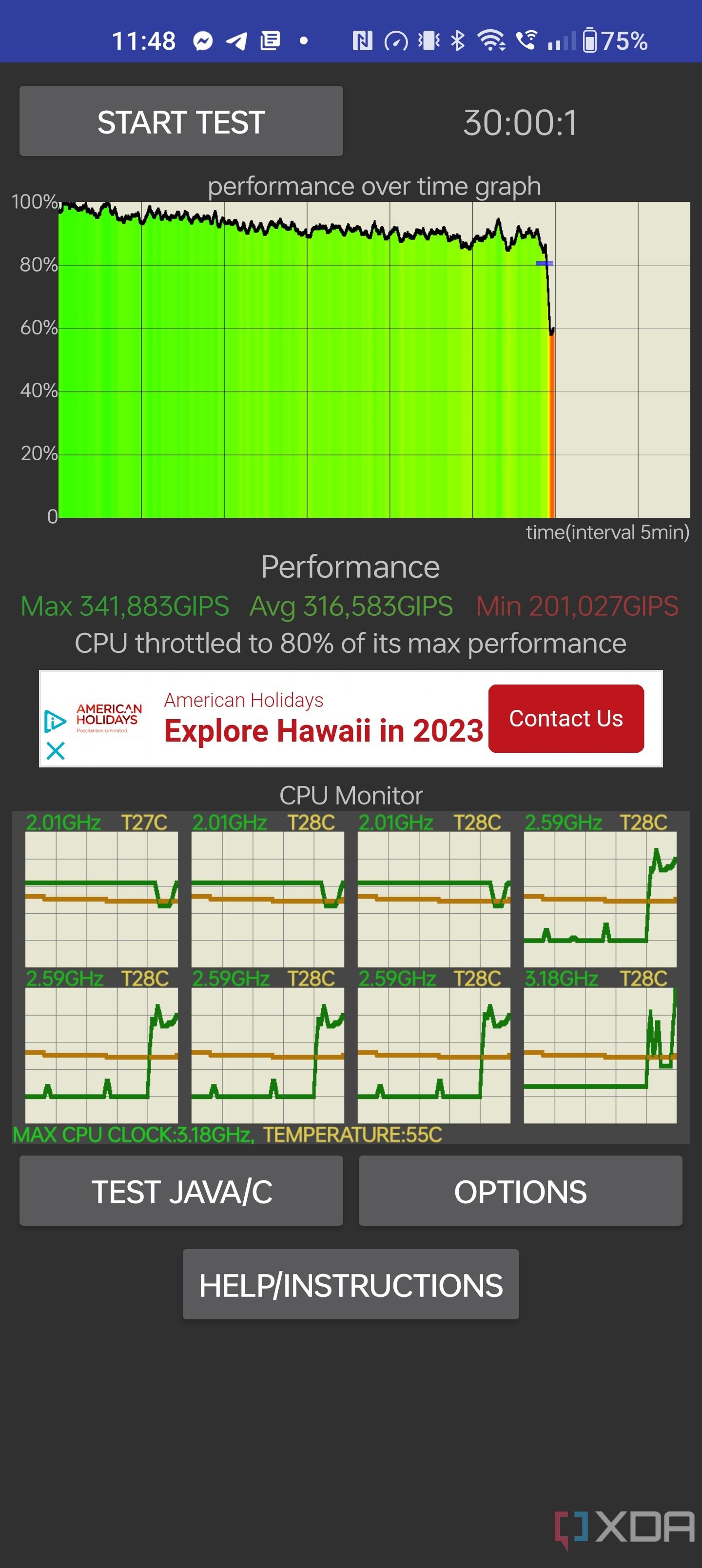 OnePlus-11-CPU-Throttling-Test-Perf-Mode