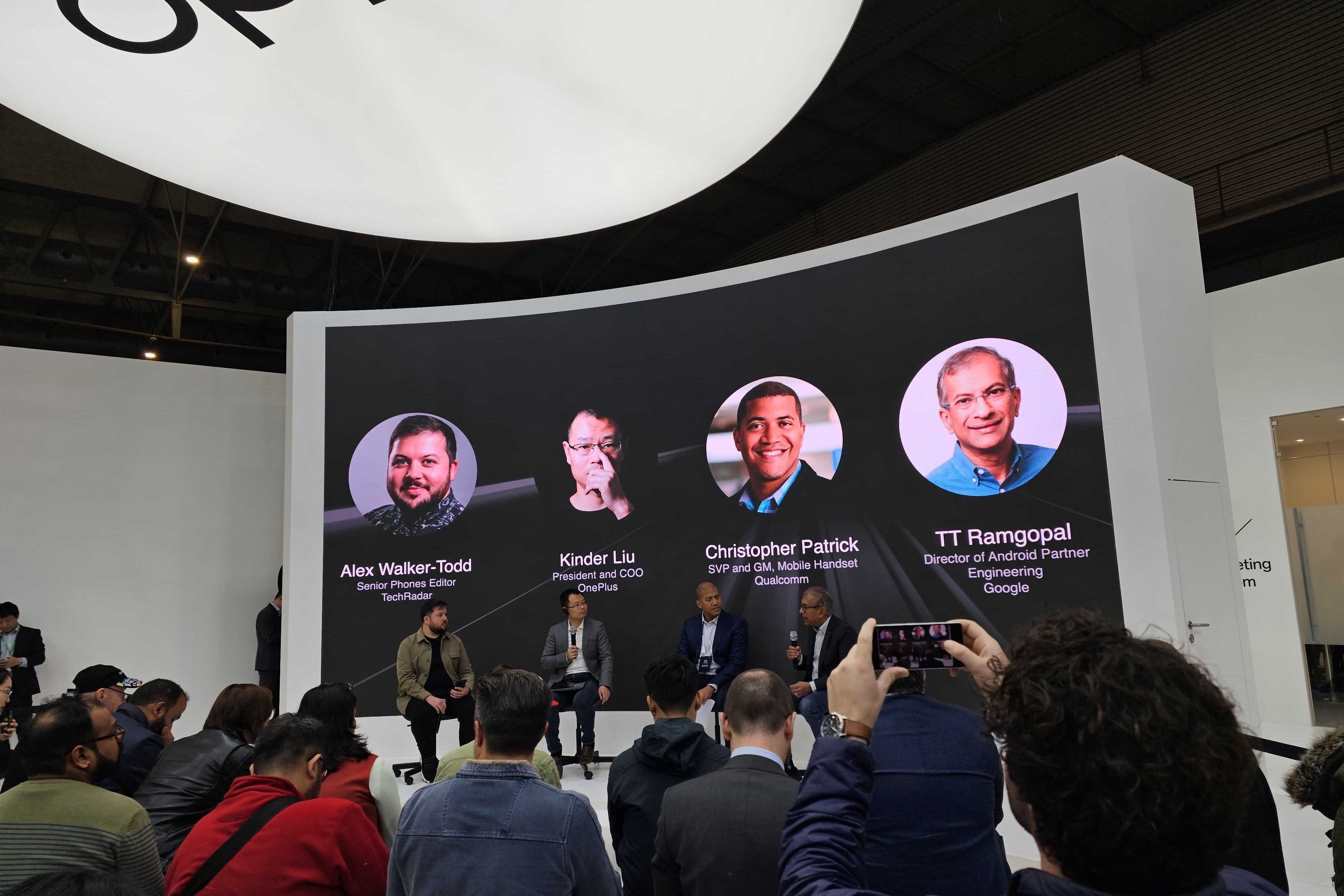 A panel hosted by OnePlus where the company announced its first foldable phone