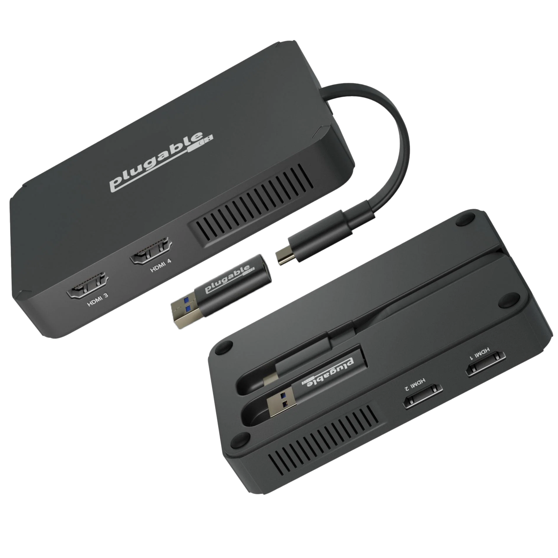 Plugable's new Quad HDMI Adapter can add four display to your laptop