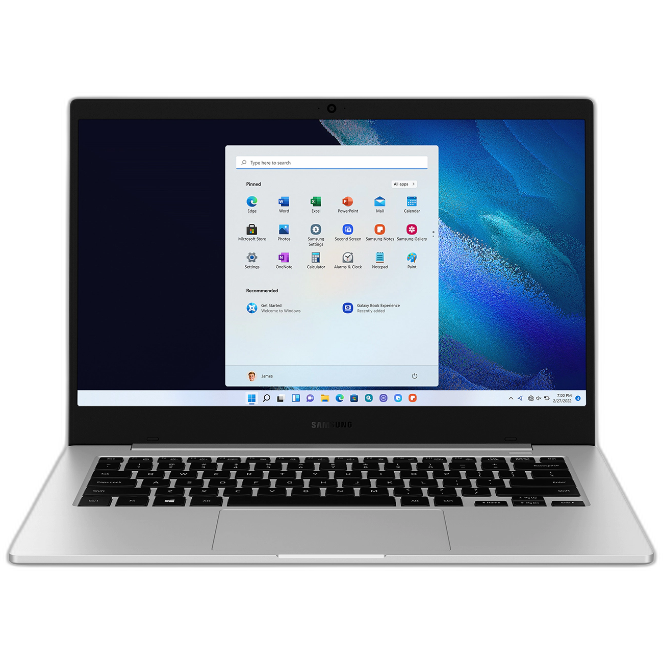 Front view of the Samsung Galaxy Book Go