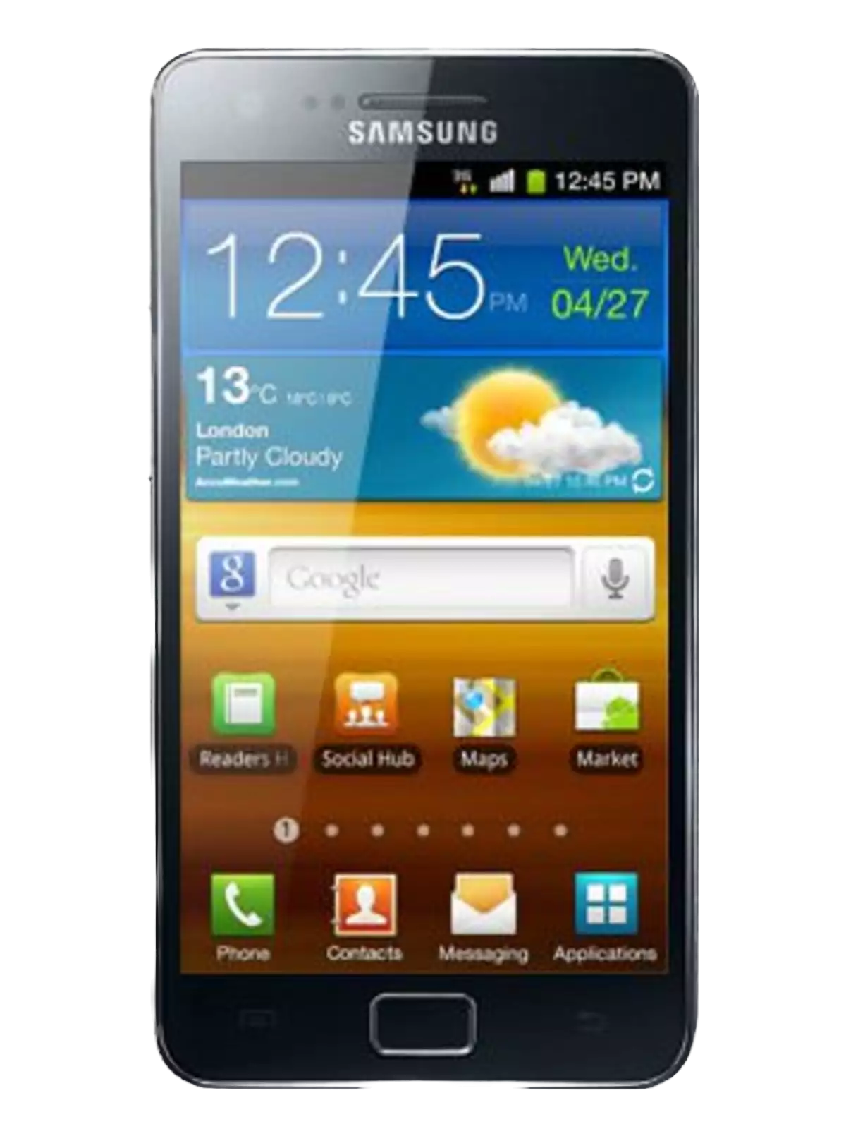 A render of the Samsung Galaxy S2.