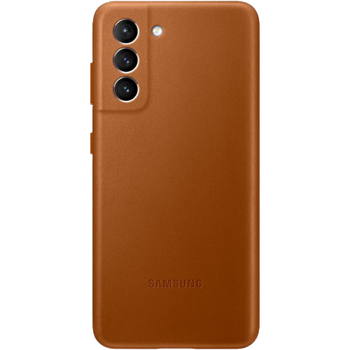A render of the Samsung leather case for the Galaxy S21.