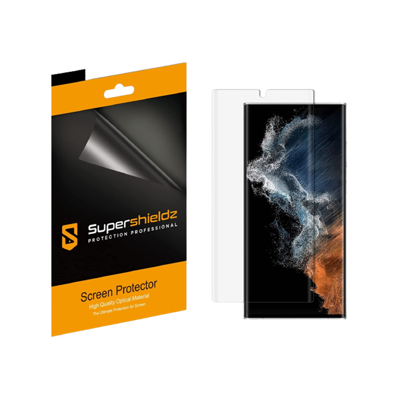 Galaxy S23 TPU Supershieldz Screen Protector with Ultra Clear Back.