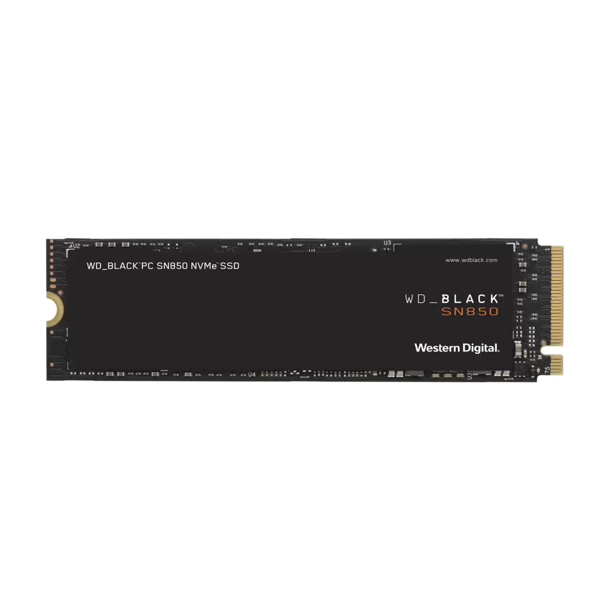The WD Black SN850 NVMe SSD.