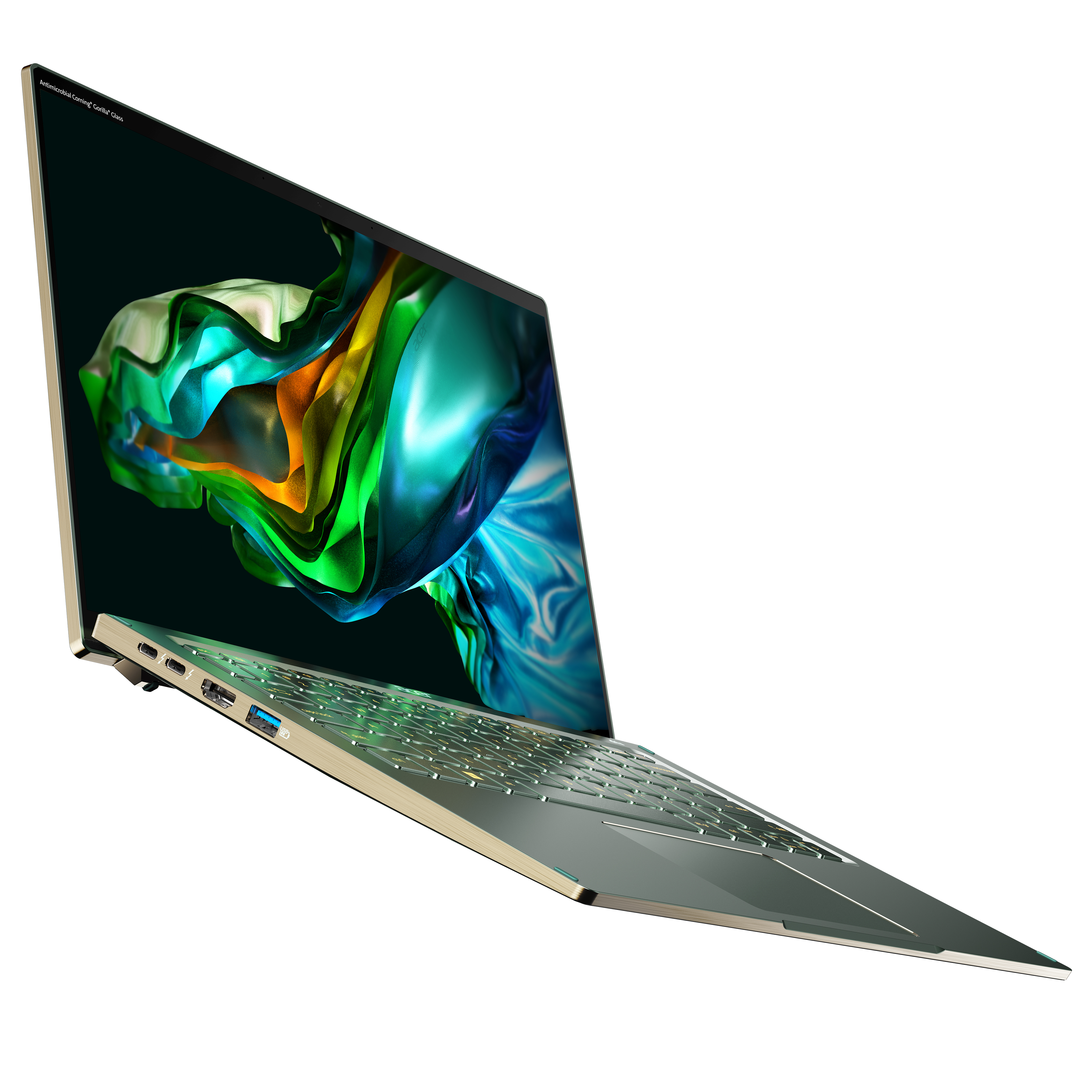 Angled front view of the Acer Swift 14 facing right