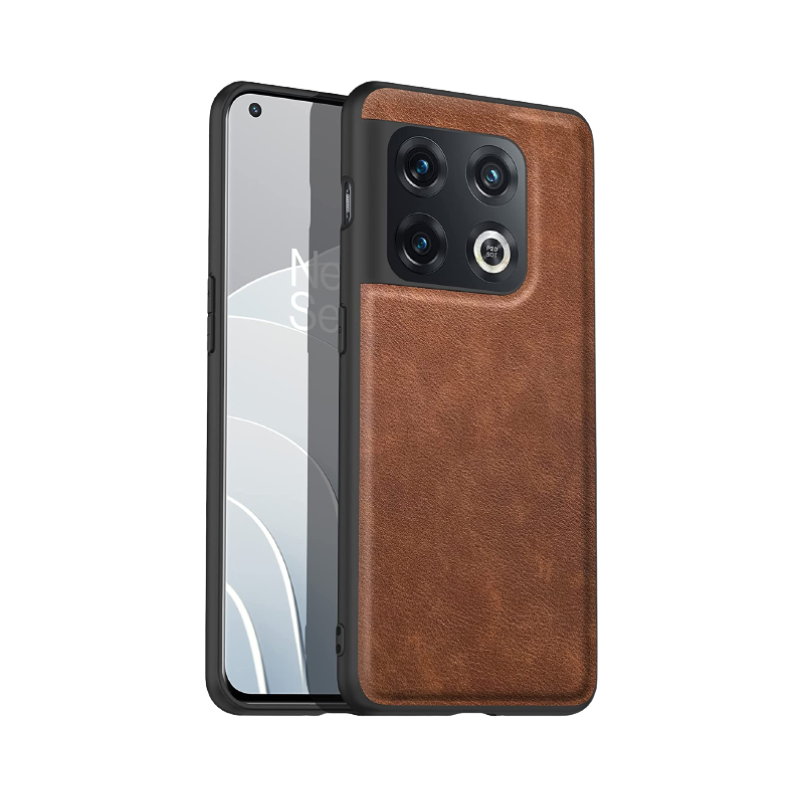 Amosry Leather Case for OnePlus 10 Pro on transparent background.