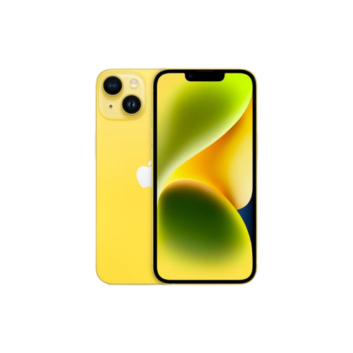 Una imagen que muestra el Apple iPhone 14 en amarillo.