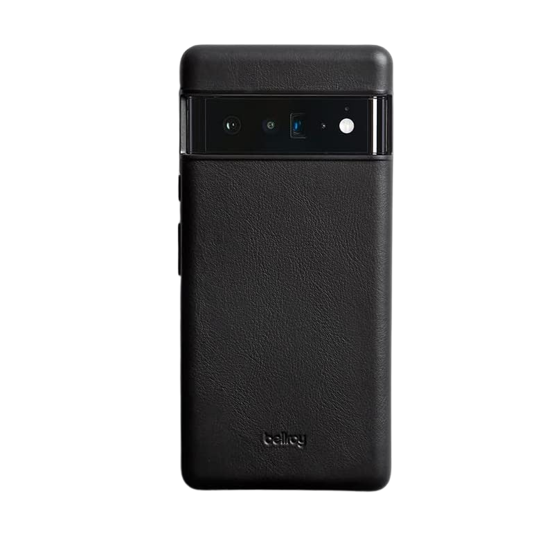 Bellroy Leather Case for Pixel 6 Pro on transparent background.