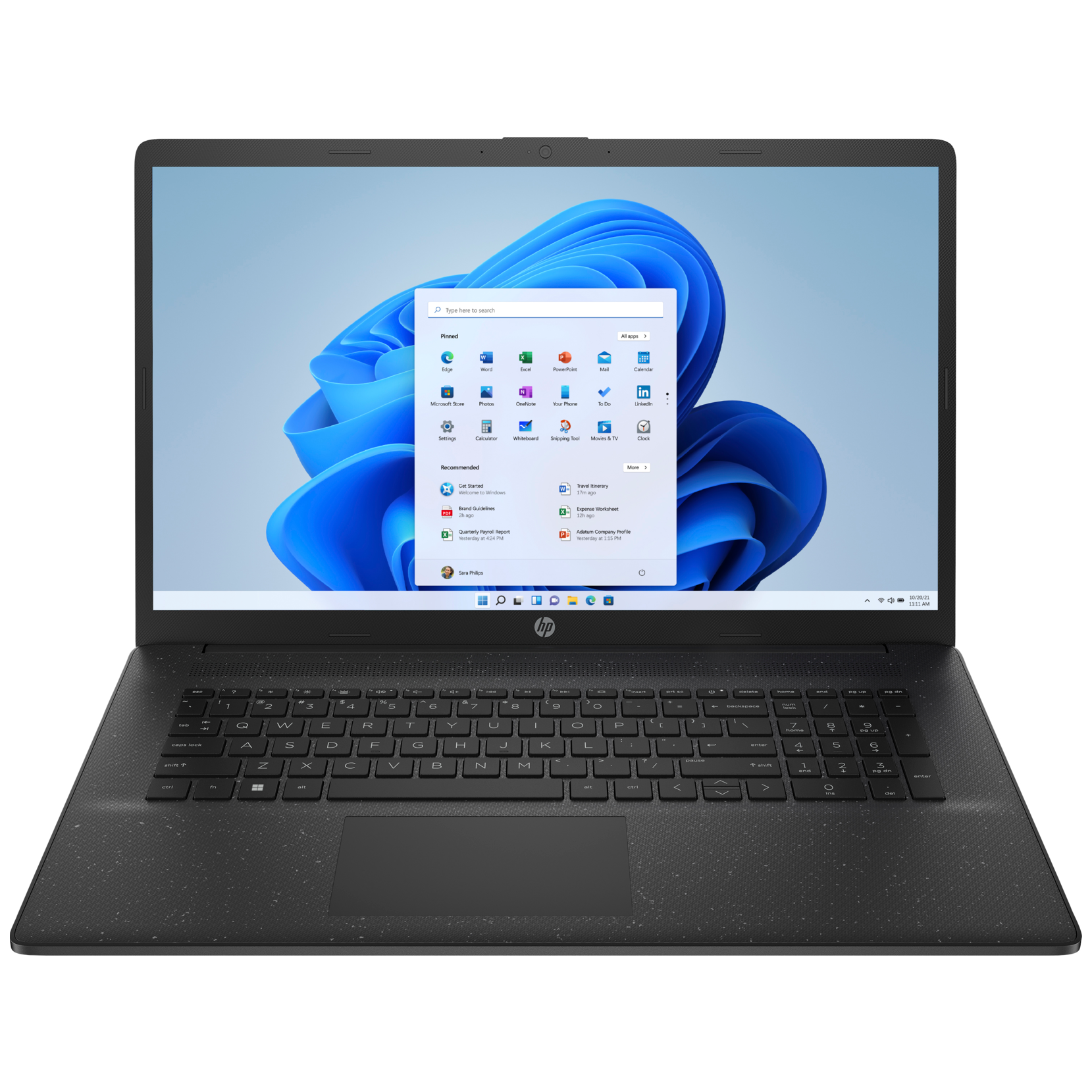 Front view of the 2023 HP Laptop 17