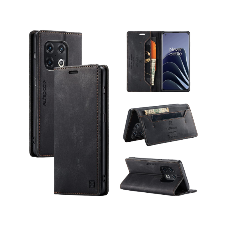 HXY Leather Cover for OnePlus 10 Pro on a transparent background.