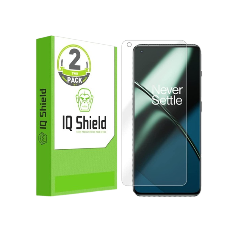 IQShield Screen Protector for OnePlus 11 on transparent background.