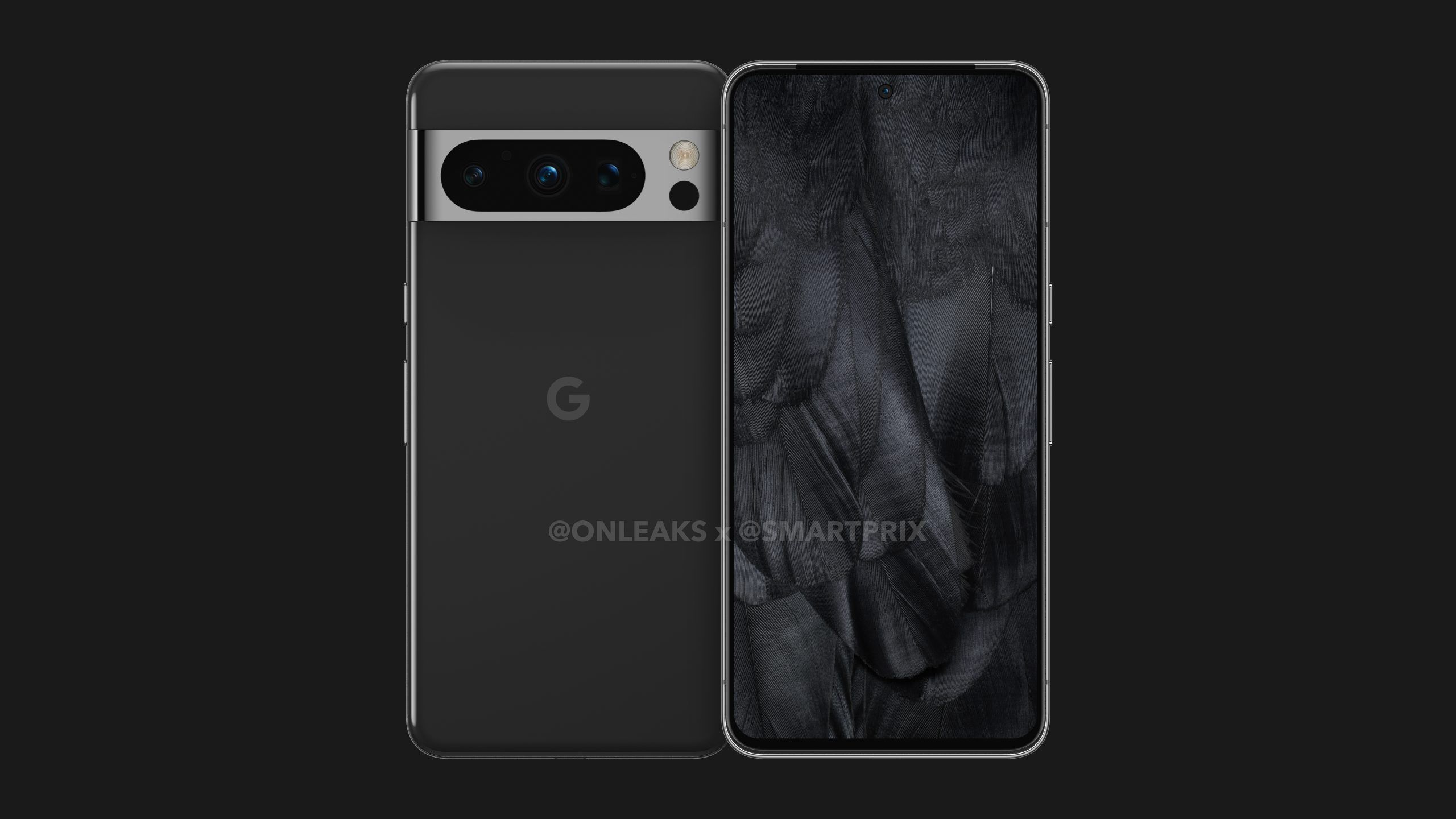 Google Pixel 8 Pro OnLeaks render in black color
