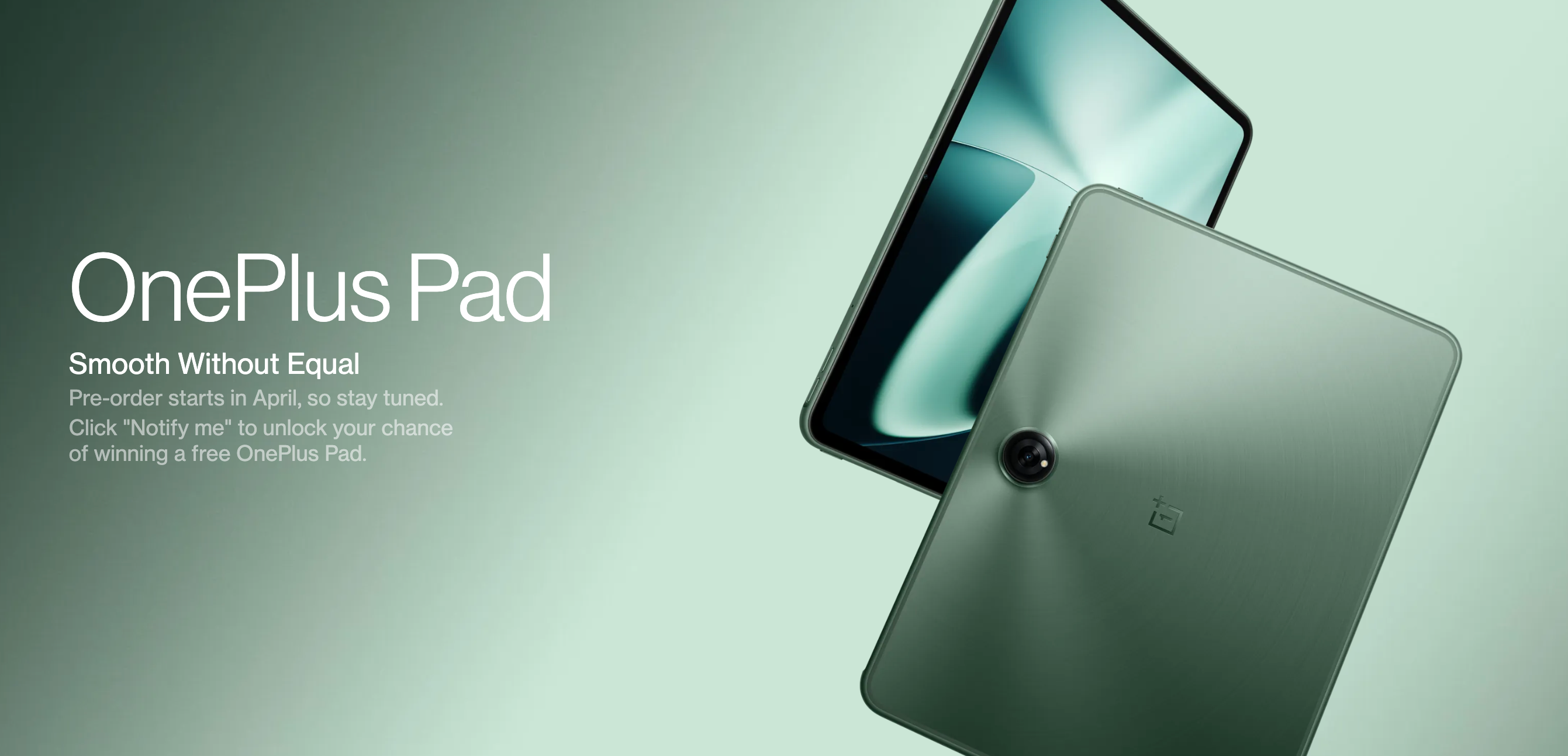 OnePlus Pad in nice green color