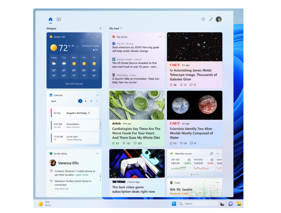 Windows 11 widgets new