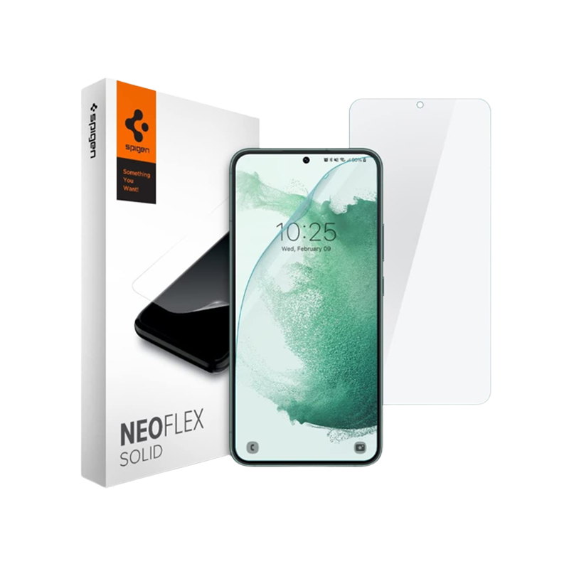 Spigen NeoFlex for Galaxy S22+ on transparent background.