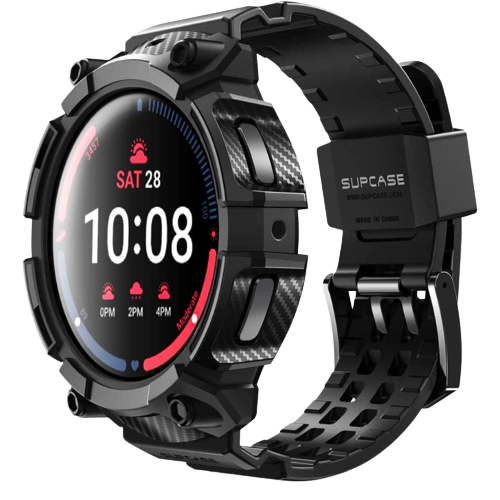 Vea la funda SUPCASE UB Pro para el Galaxy Watch 5 Pro en negro.