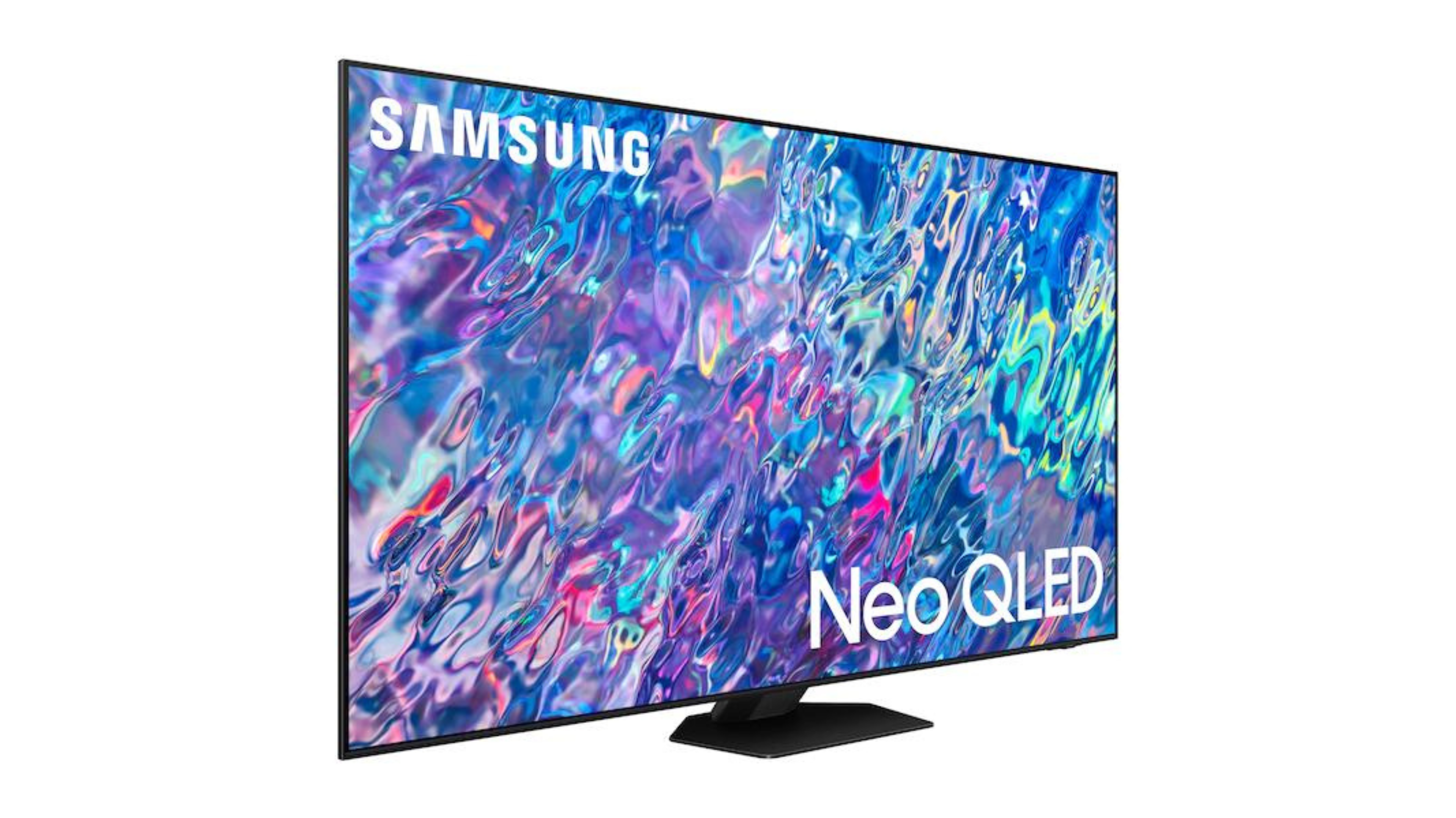 65” Class QN85B Samsung Neo QLED 4K Smart TV with strange colorful pattern on screen
