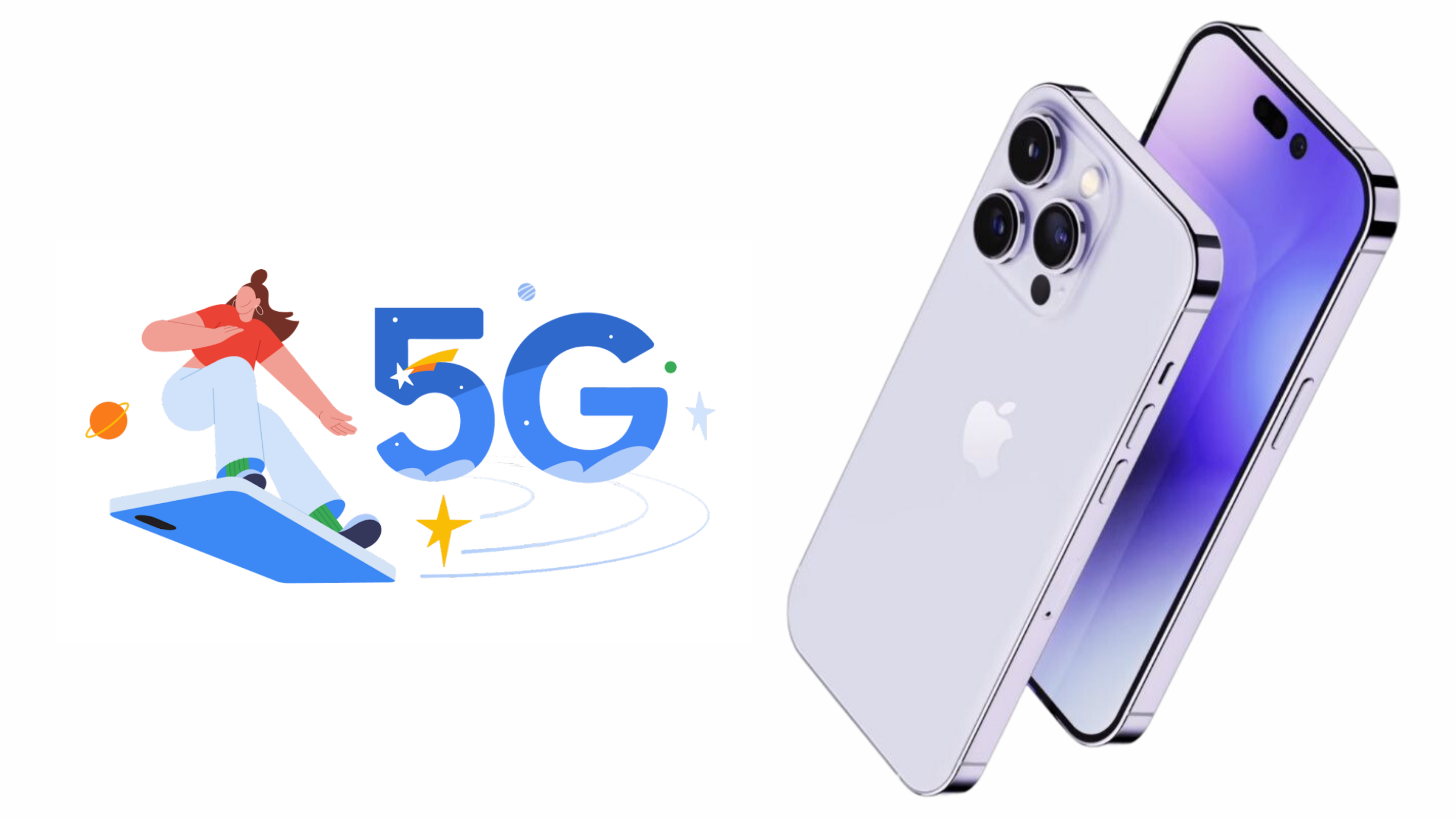 iPhone with 5G Google Fi logo