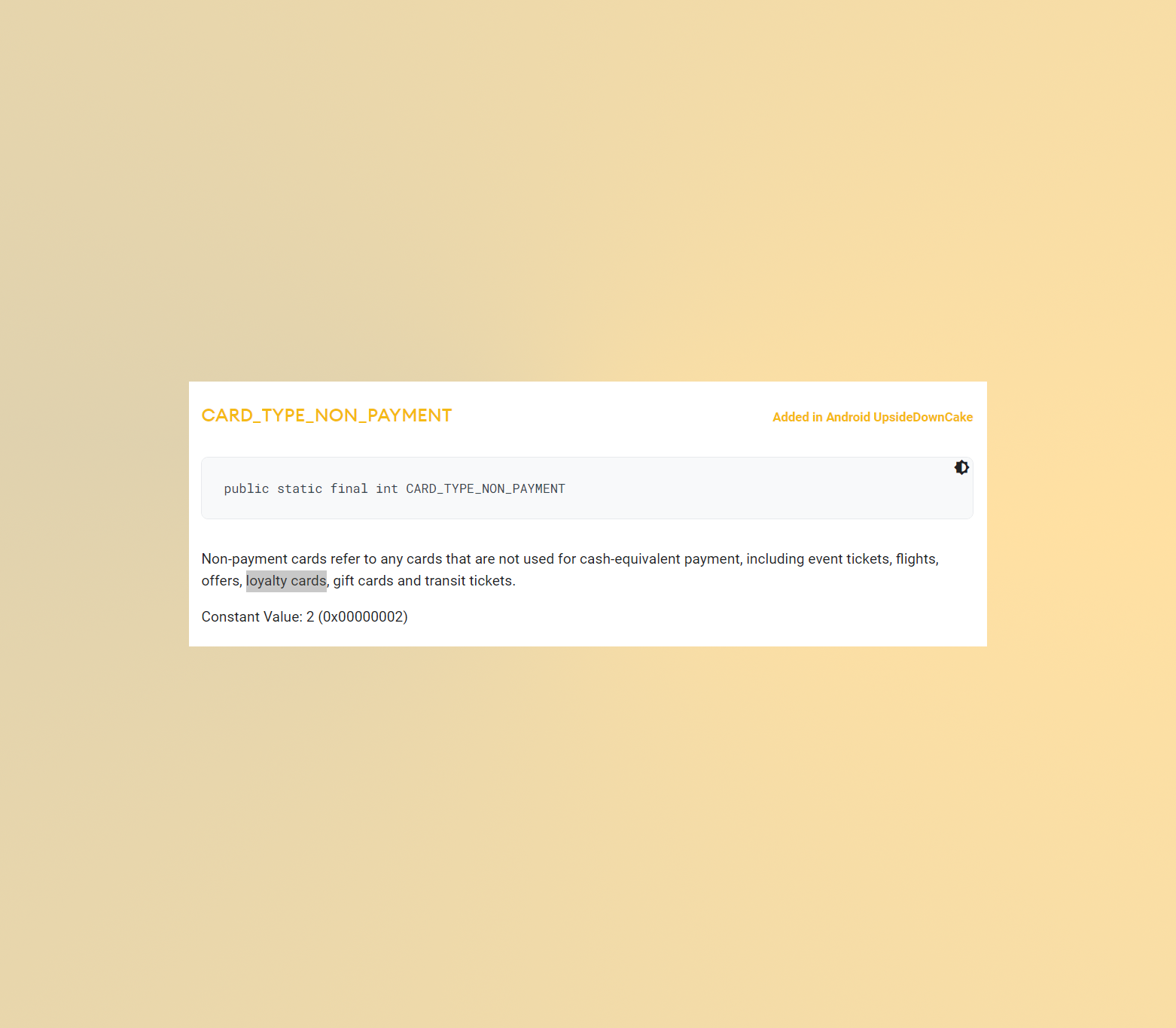 CARD_TYPE_NON_PAYMENT