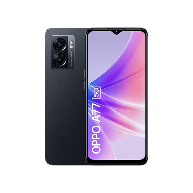 Oppo A77 on transparent background.