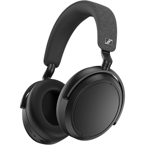 A render of the Sennheiser MOMENTUM 4 wireless in black color