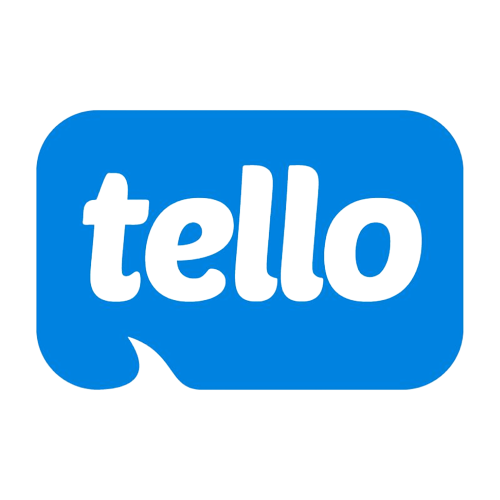 Una imagen que muestra el logotipo de Tello Mobile.