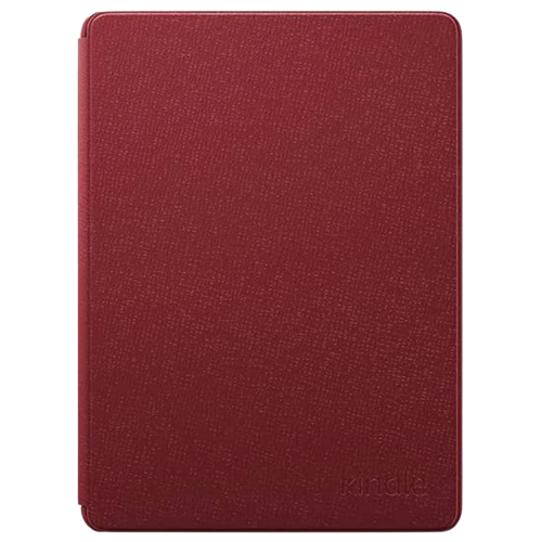 A render of the Amazon leather cover for Kindle Paperwhite in brown color.