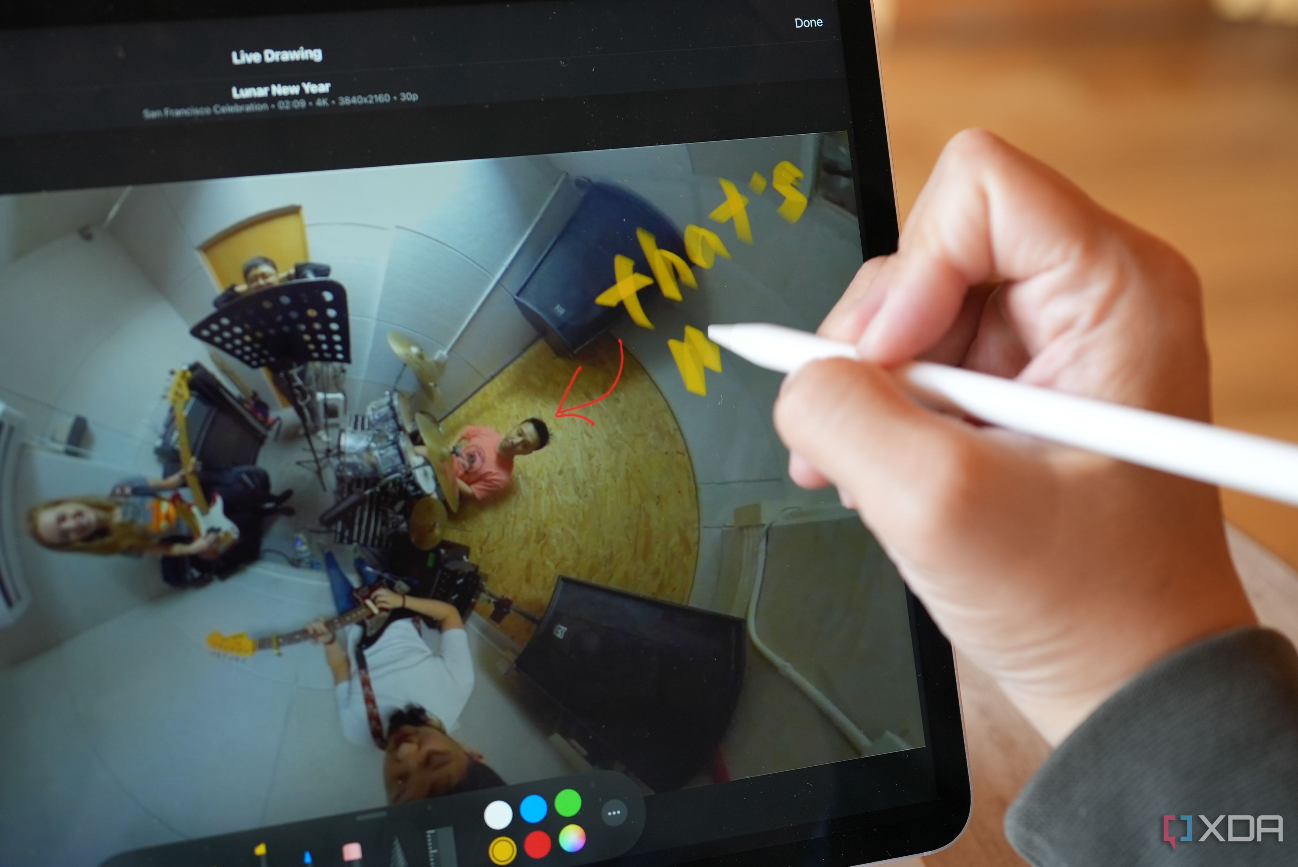 Drawing on Final Cut Pro in iPad