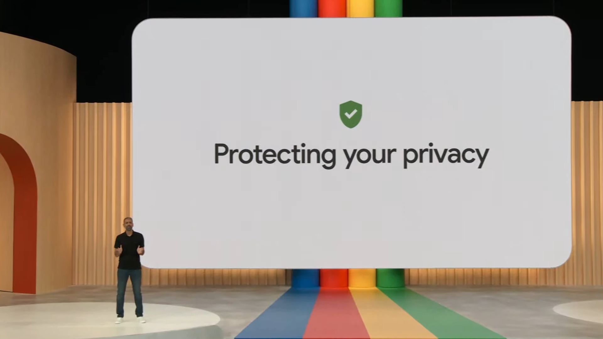 Google IO 2023 Protecting your privacy slide