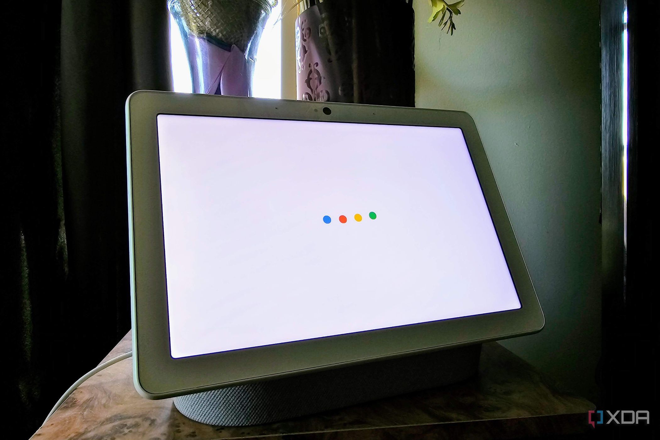 Google Nest Hub Max with Google Assistant logo