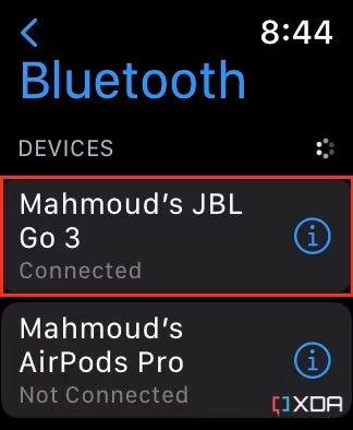 Apple watch connect online bluetooth headphones