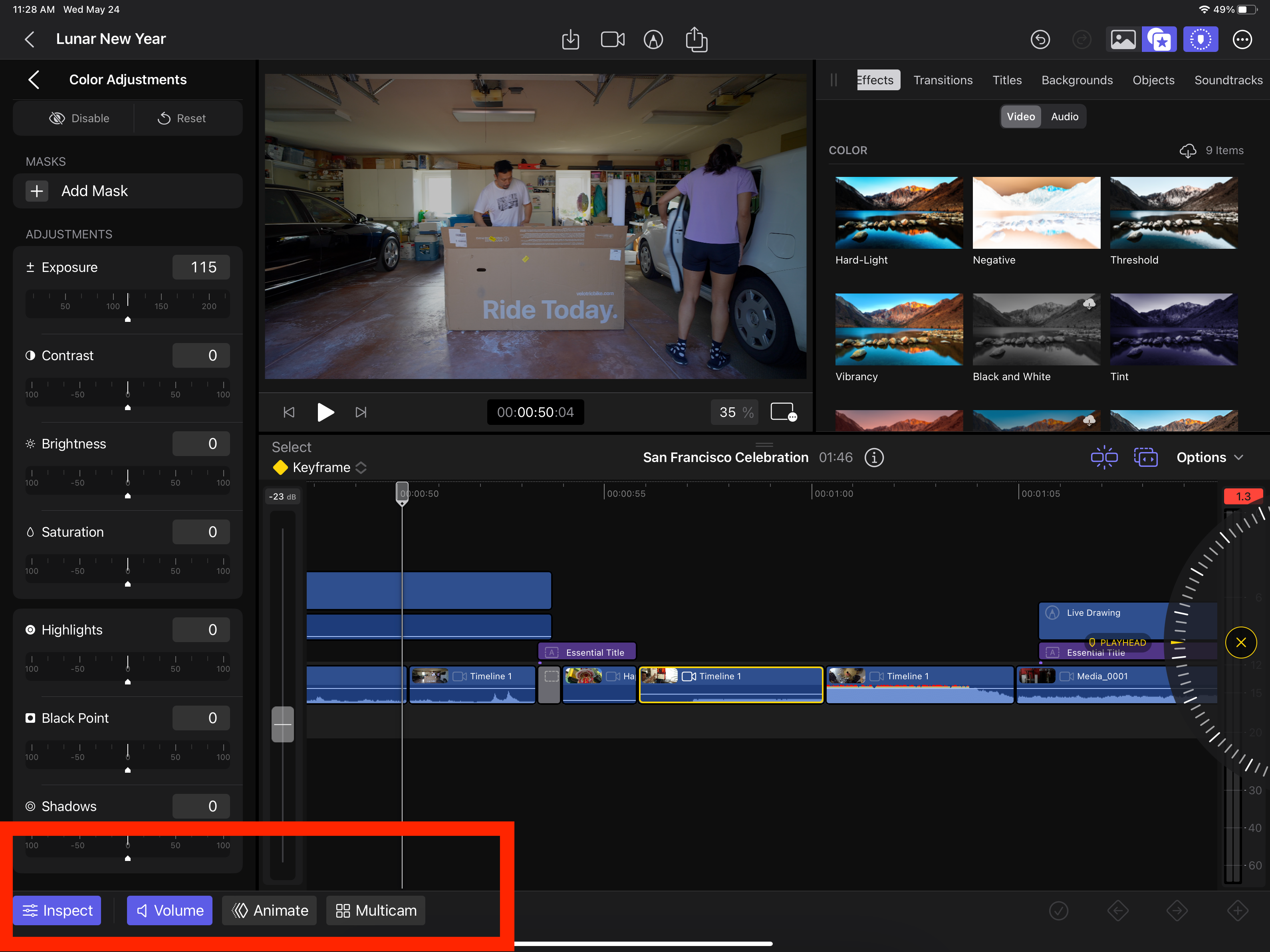 Final Cut Pro for the iPad Pro