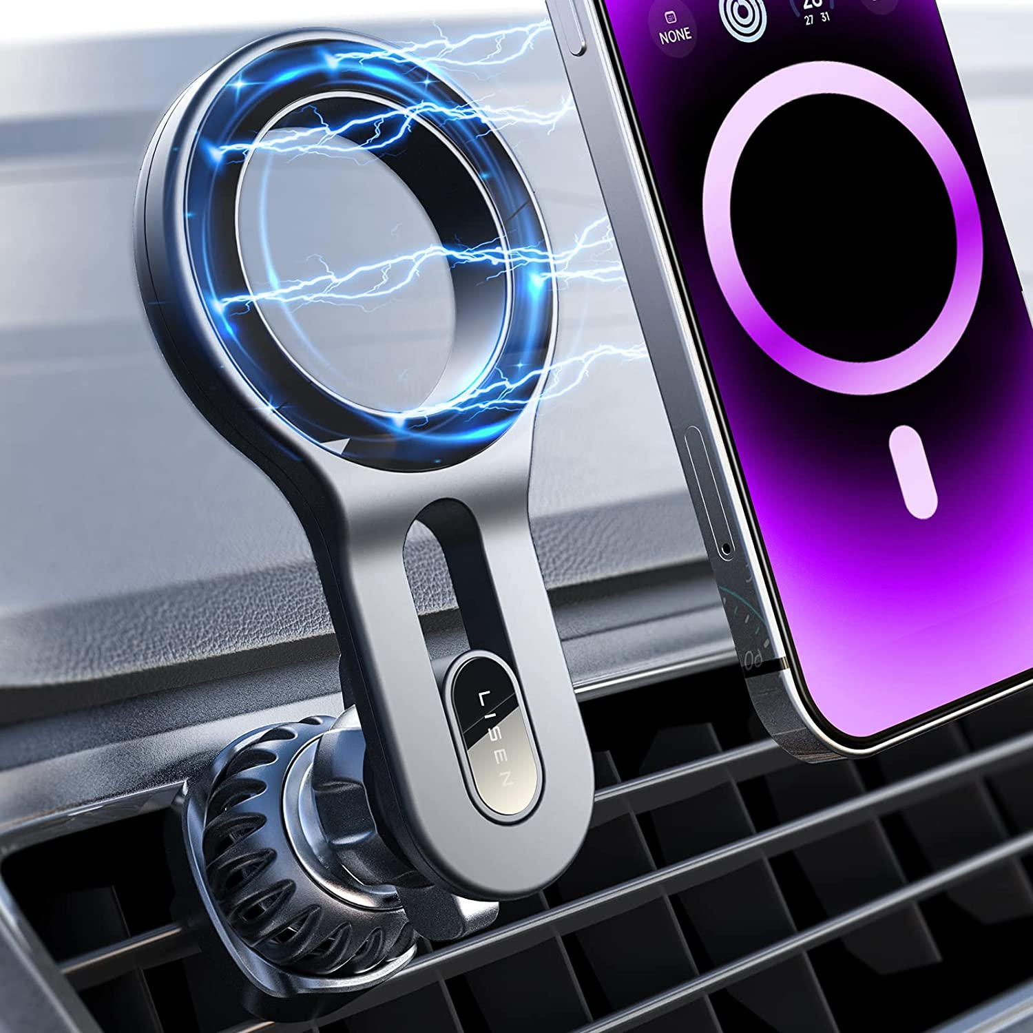 LISEN MagSafe Magnetic Phone Holder Car Mount