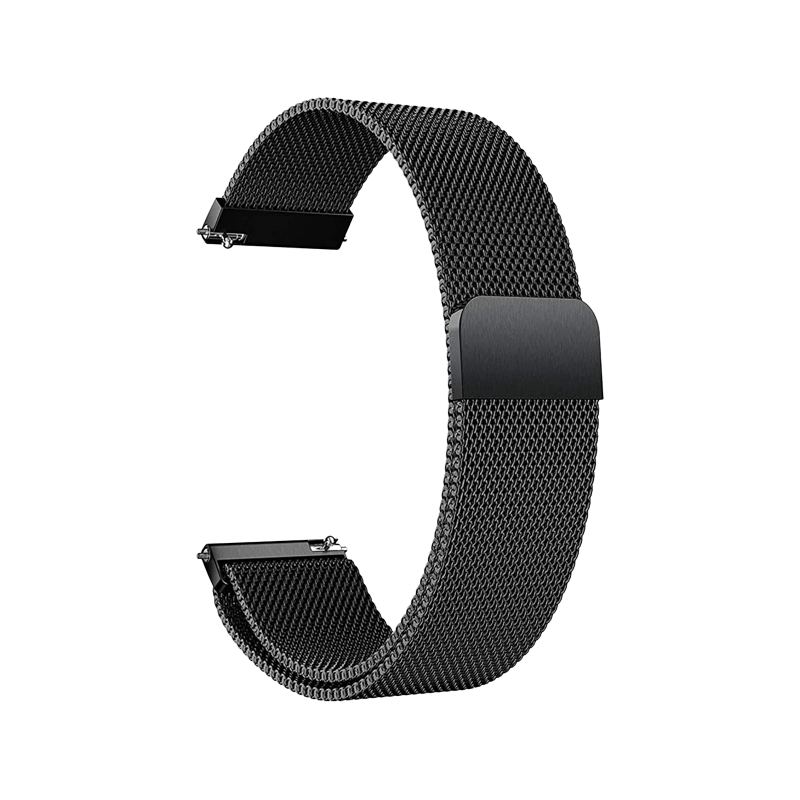 Lyyltx Metal Mesh Band for TicWatch Pro 5 on a transparent background.