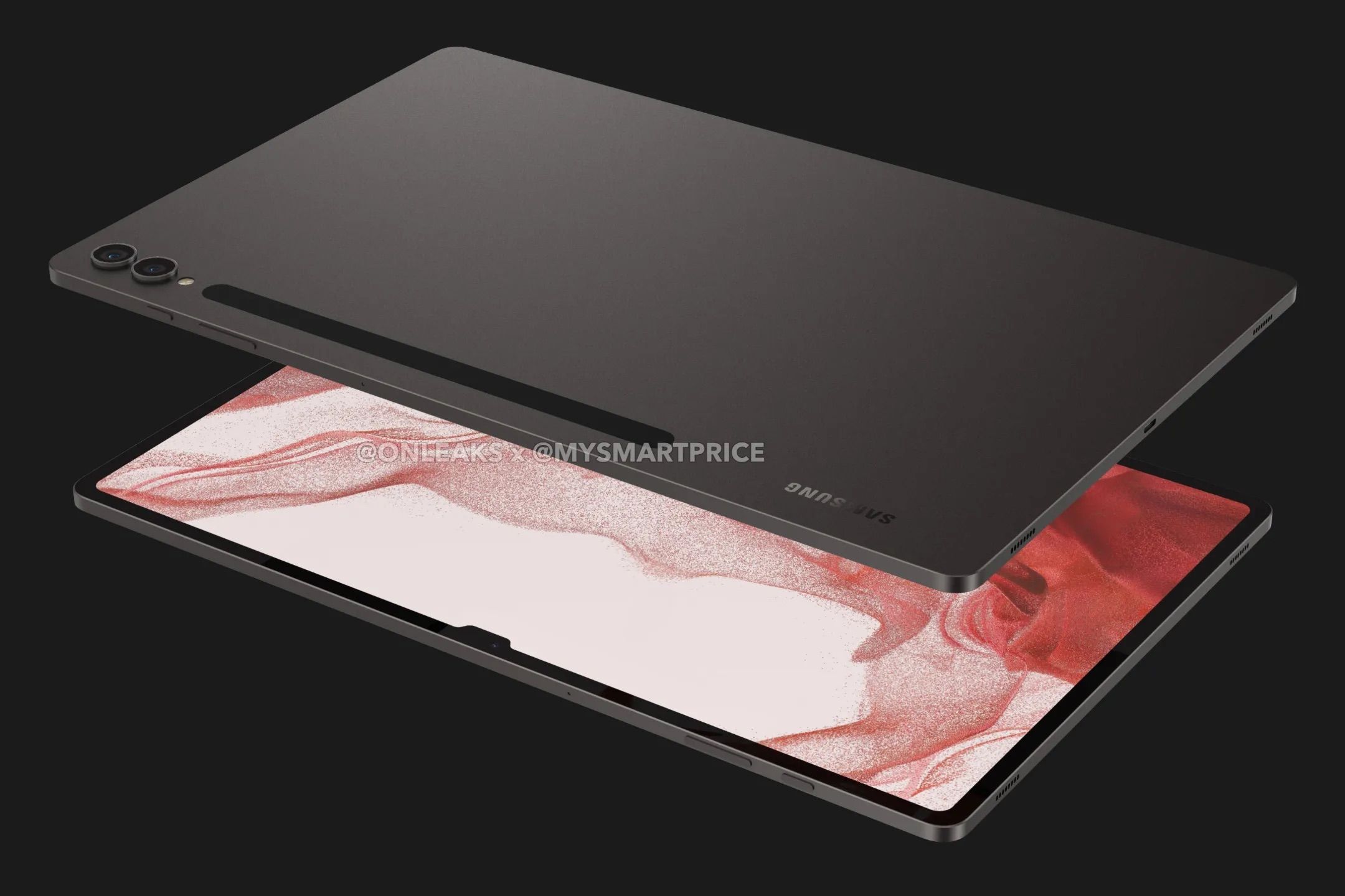 Durchgesickerte Renderings des Samsung Galaxy Tab S9 Ultra bieten einen ersten Einblick in das nächste Premium-Tablet