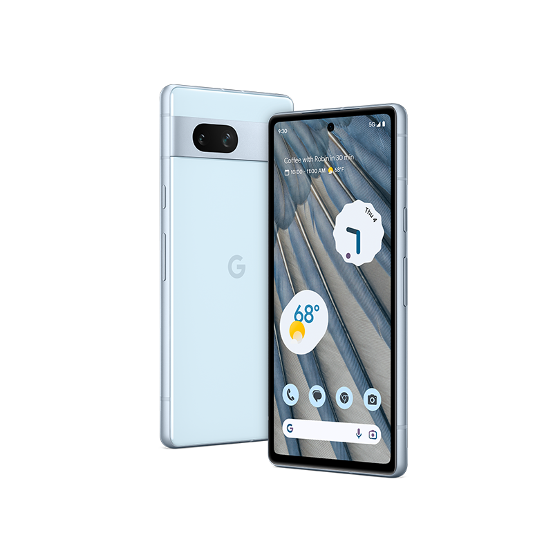 Sea Pixel 7a on a transparent background.