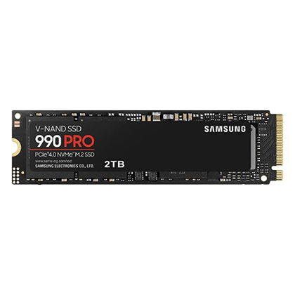 black samsung 990 pro 2tb nvme ssd without heatsink