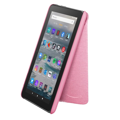 Funda para tablet de color rosa para Amazon Fire 7 de Amazon