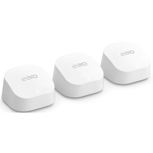 eero 6+ dual-band Wi-Fi 6 mesh routers three-pack