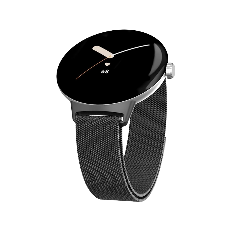 Hasdon Steel Mesh Loop for Pixel Watch on transparent background.