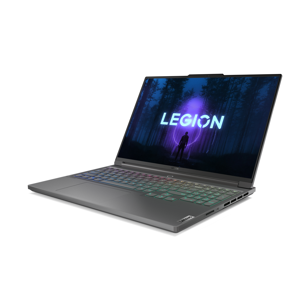 Angled front view of the Lenovo Legion Slim 7i