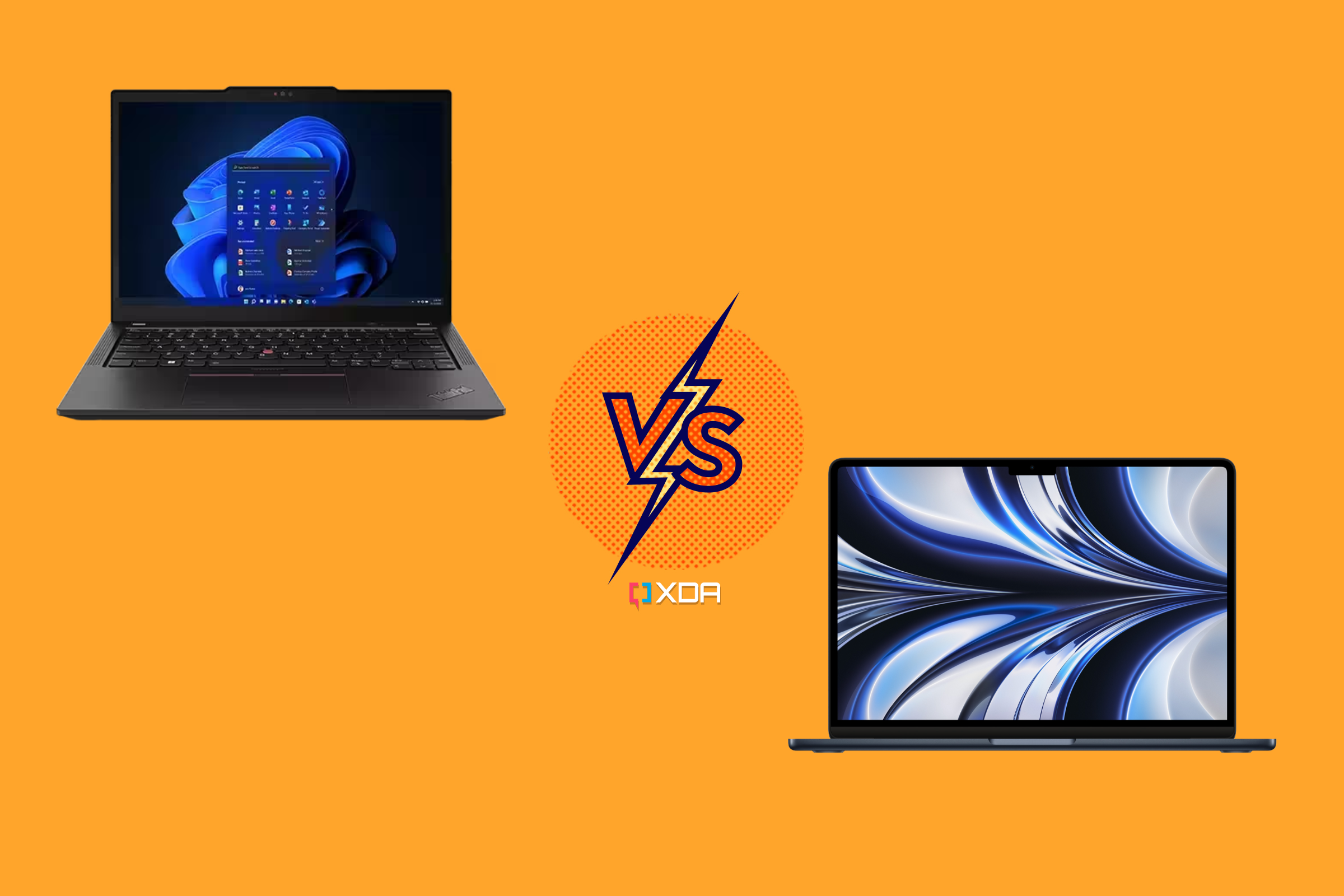 Lenovo ThinkPad X13 Gen 4 vs MacBook Air (M2): Which lightweight laptop ...