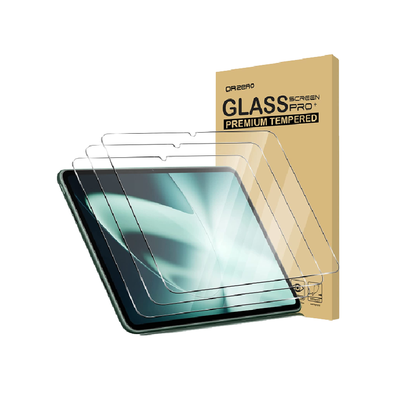 Orzero Tempered Glass for OnePlus Pad on a transparent background.