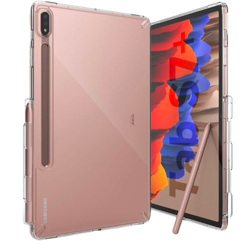 A render of the Ringke Fusion case installed on a Galaxy Tab S8+.