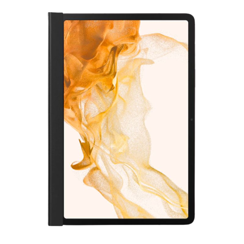 A render of Samsung's Note View cover installed on a Galaxy Tab S8 tablet.