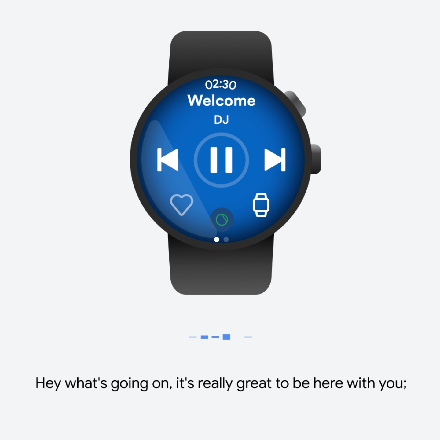 DJ de Google Spotify en el reloj Wear OS